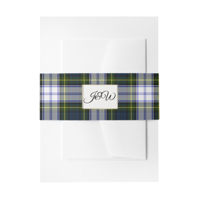 Gordon Dress Tartan Wedding Belly Band (Front Example)