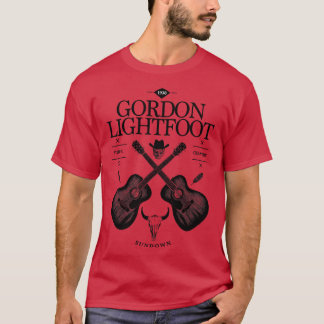 Gordon Lightfoot Acoustic Guitar Vintage Logo T-Shirt
