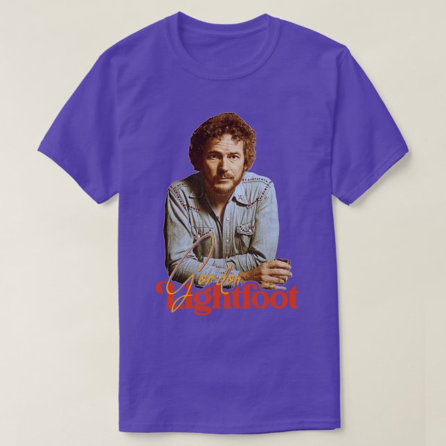 Gordon Lightfoot Retro Read My Mind Tribute T-Shirt (Design Front)