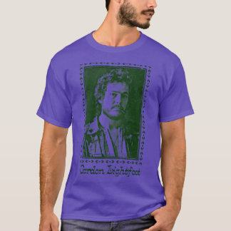 Gordon Lightfoot Retro Style Country Fan Design T-Shirt