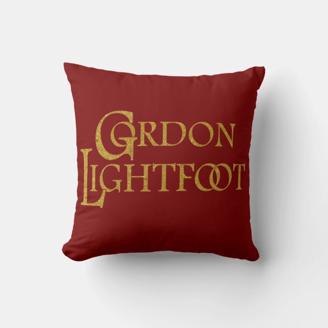 Gordon Lightfoot | Tribute to the Legendary  Throw Pillow (Front)