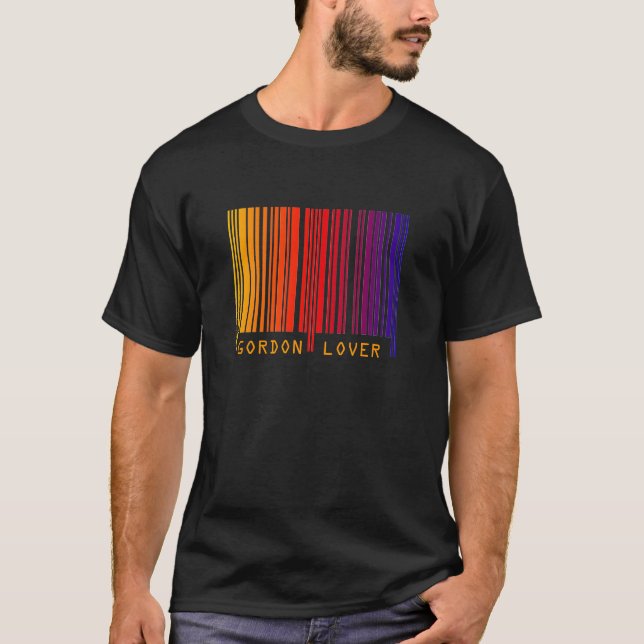 "GORDON LOVER" Colored Barcode T-Shirt (Front)