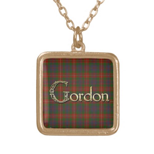 Gordon Name_branded Pendant on Fraser Tartan