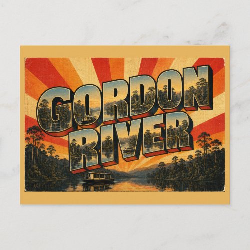 Gordon River Tasmania Australia Wild River Art Postcard