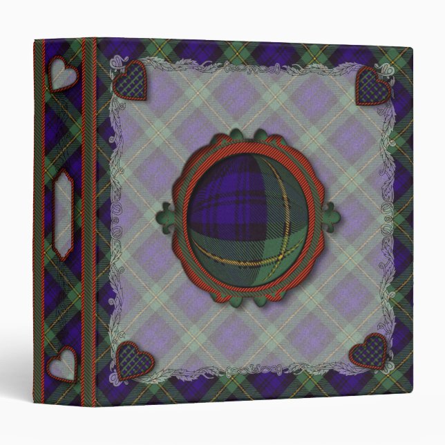 Gordon Scottish clan tartan 1.5 inch spine Binder (Front/Spine)
