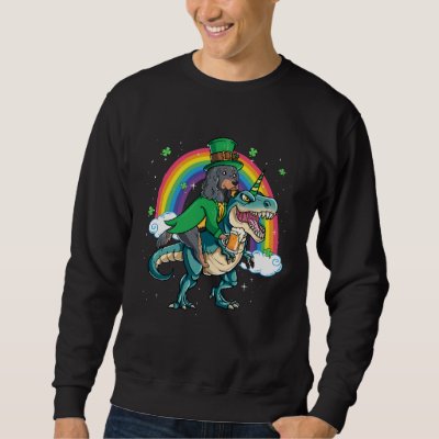 Gordon Setter Beer Dino Rex Horn Rainbow Sweatshirt