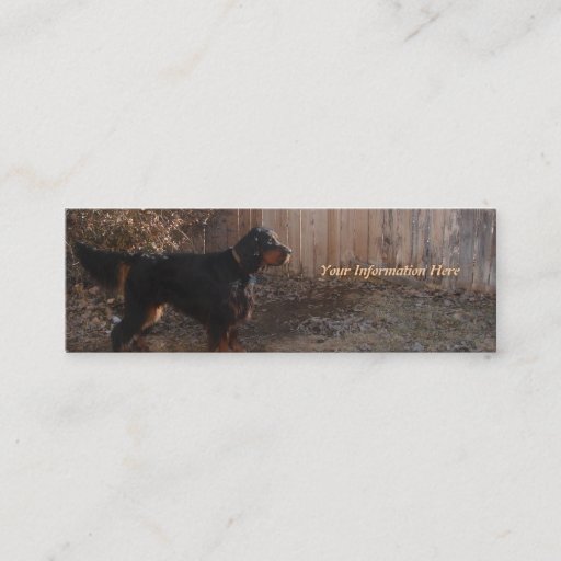 Customizable Gordon Setter Bookmark Business Cards