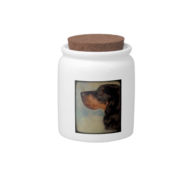 Gordon Setter Candy Jar (Front)