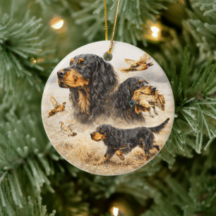 Gordon Setter Ceramic Ornament