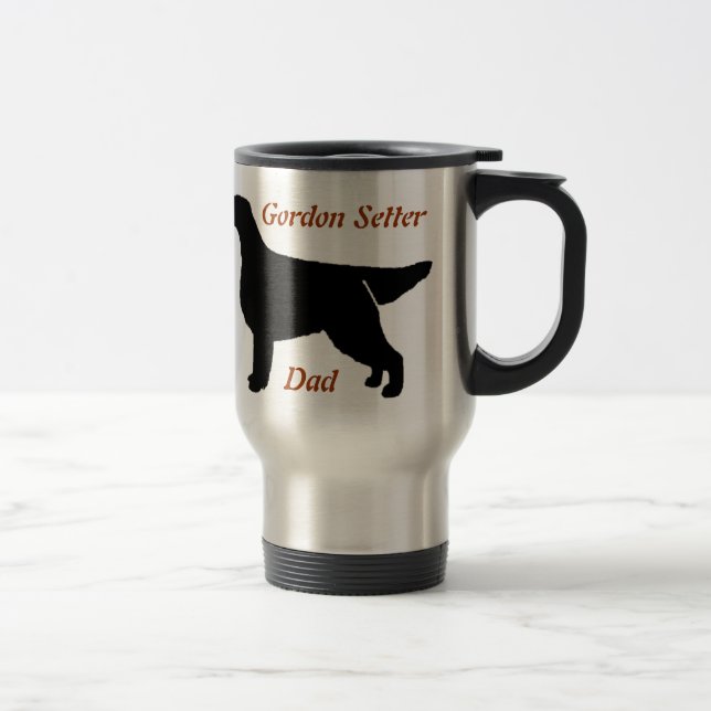 Gordon Setter Dad Aluminum Travel Mug (Right)