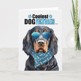 Gordon Setter Dog Coolest Dad Father's Day Holiday Card