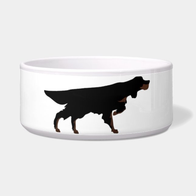 Gordon Setter Dog Dish  (Front)