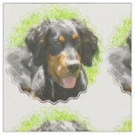 Gordon Setter Dog Fabric