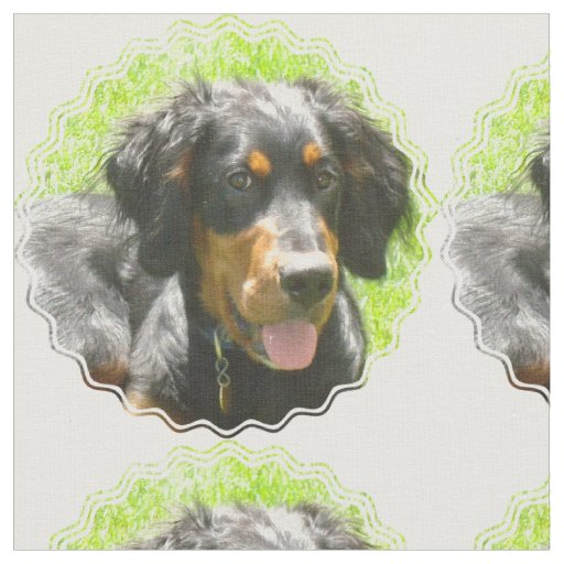 Gordon Setter Dog Fabric