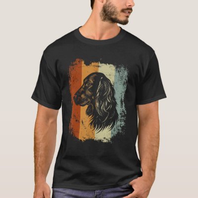 Gordon Setter Dog Retro Design T-Shirt
