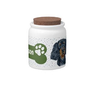 Gordon Setter Dog Treat Jar