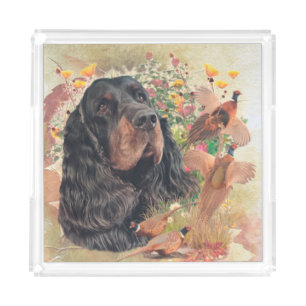 Gordon Setter , Duck hunting Tapestry Poster Throw Acrylic Tray