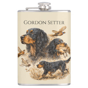Gordon Setter Flask
