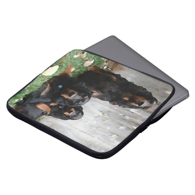Gordon Setter Generations Laptop Computer Sleeve (Front Top)