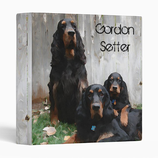 Gordon Setter Generations Painting Avery Binder (Front/Spine)