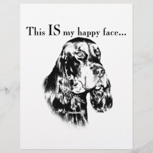 Gordon Setter Happy Face (Front)