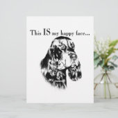 Gordon Setter Happy Face (Standing Front)