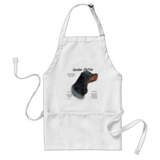 Gordon Setter History Design Adult Apron