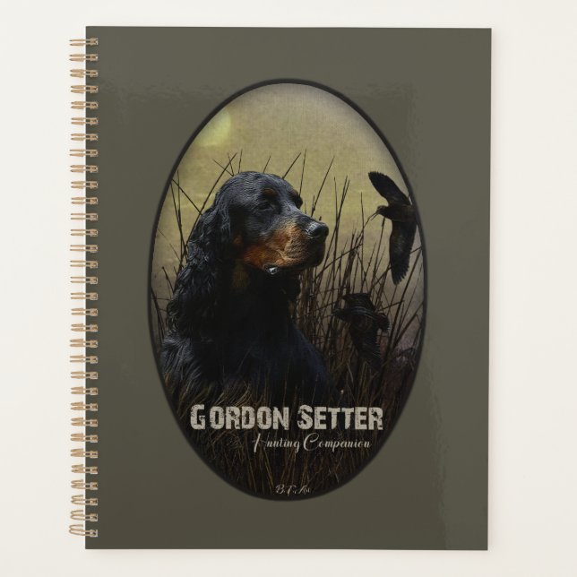 Gordon Setter , Hunting companion  Planner (Front)