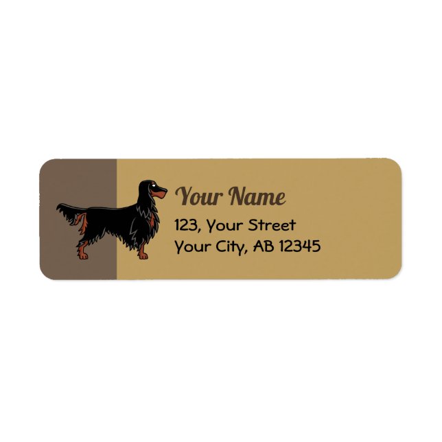 Gordon Setter Icon Label (Front)