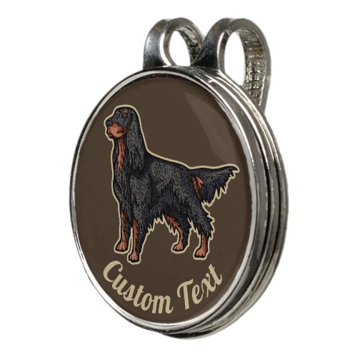 Gordon Setter Illustration Hat Clip