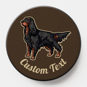 Gordon Setter Illustration PopSocket