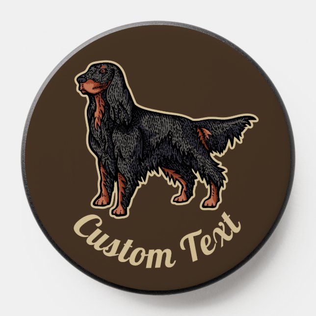 Gordon Setter Illustration PopSocket (Popsocket)