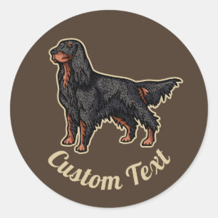 Gordon Setter Illustration Sticker