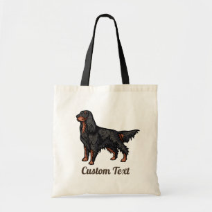 Gordon Setter Illustration Tote Bag