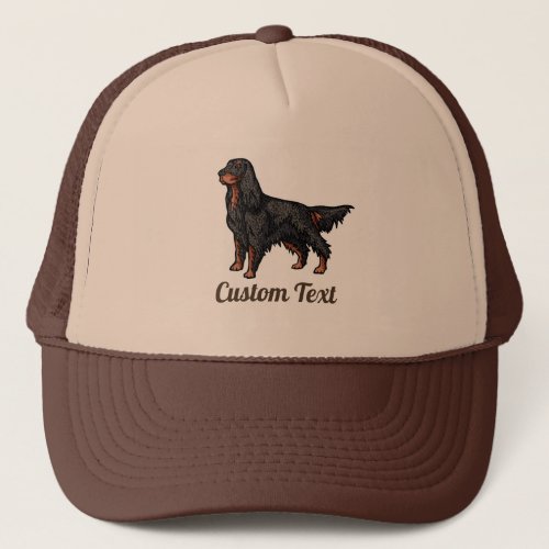 Gordon Setter Illustration Trucker Hat