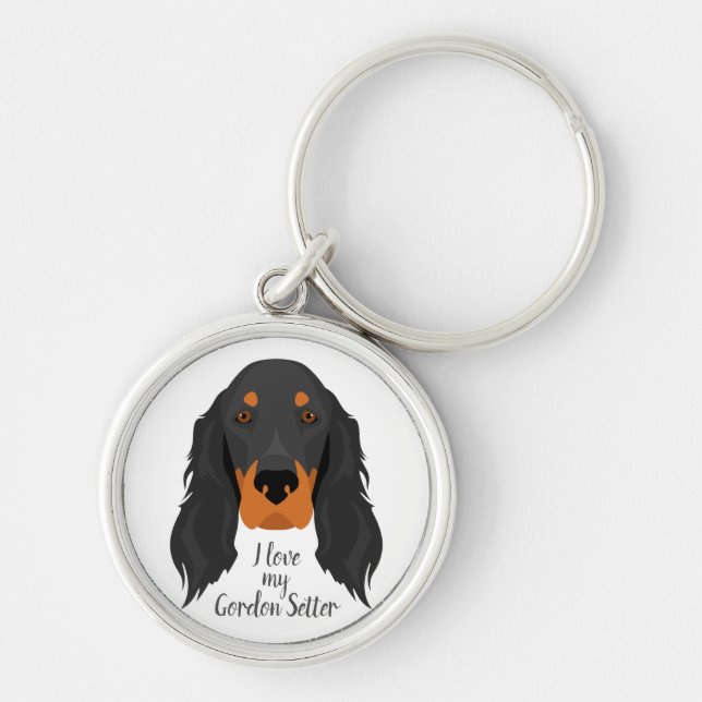 Gordon Setter Keychain (Front)