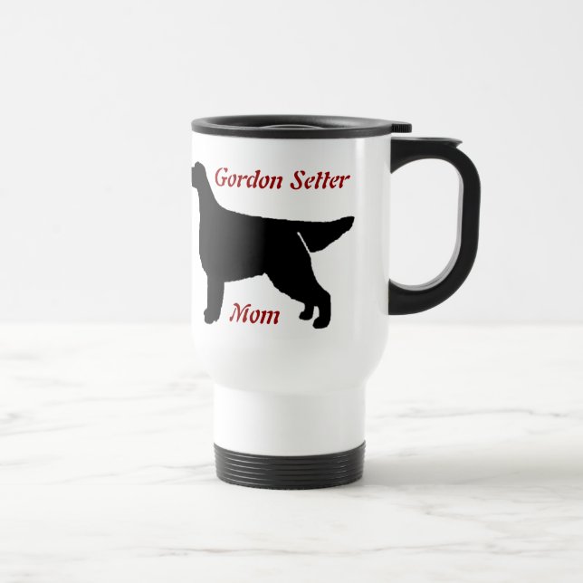 Gordon Setter Mom Aluminum Mug (Right)