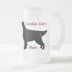 Gordon Setter Mom Frosted Glass Mug