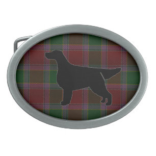 Gordon Setter Of Abergeldie Tartan Belt Buckle