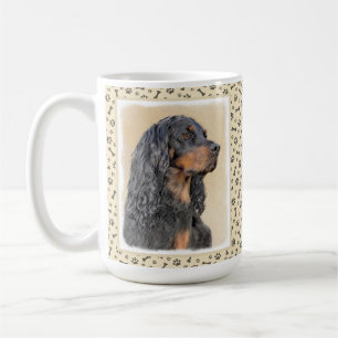 Gordon Setter Painting - Cute Original Dog Art Coffee Mug