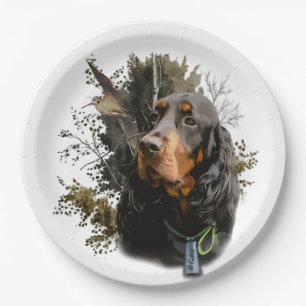 Gordon Setter Paper Plates