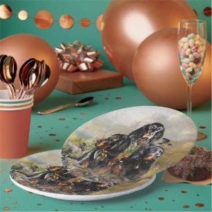 Gordon Setter  Paper Plates