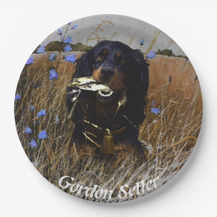 Gordon Setter    Paper Plates