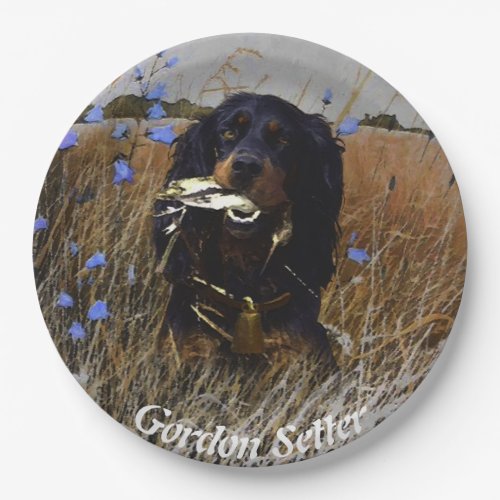 Gordon Setter    Paper Plates