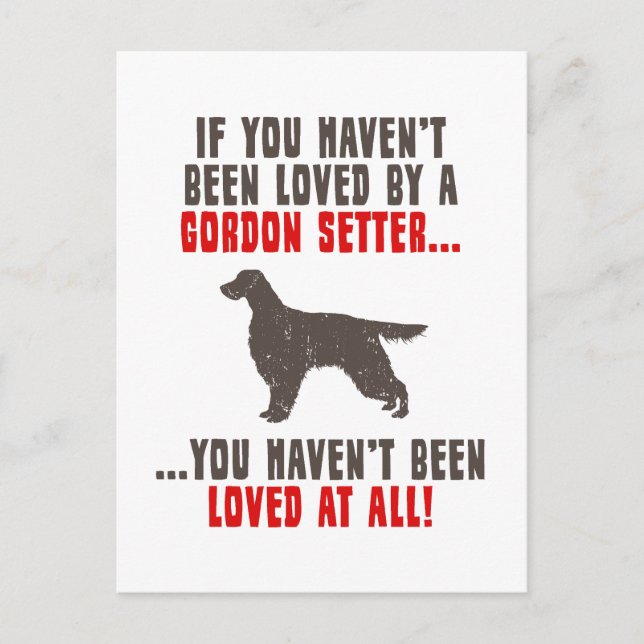 Gordon Setter Postcard (Front)