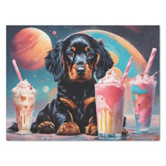 Gordon Setter Puppy N Milkshakes