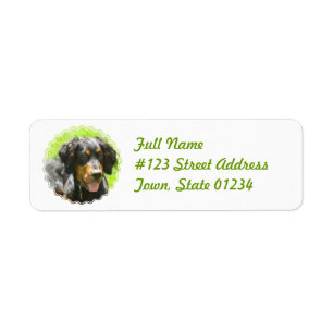 Gordon Setter Return Address Label