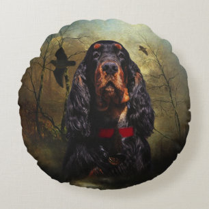 Gordon Setter Round Pillow