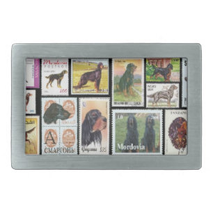 Gordon Setter Stamps Belt Buckle
