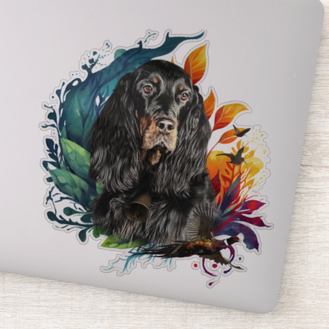 Gordon Setter  Sticker (Detail)